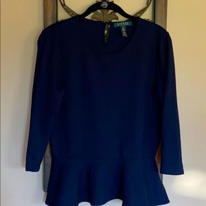 Lauren Ralph Lauren peplum top